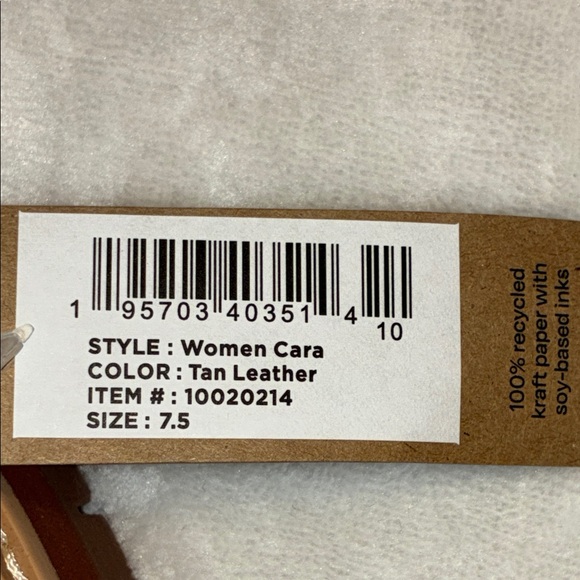 TOMS Women's Cara Lug Sole Tan/Brown Leather Loafers - Picture 10 of 12